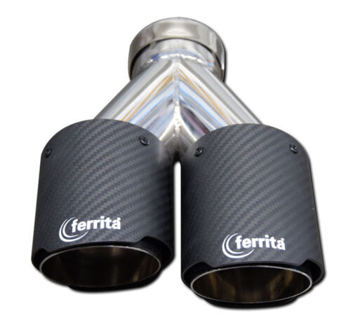 Ändrör Runda dubbla Ø 88,9mm, Vänster, Vinklade Ansl. id Ø 63,5mm