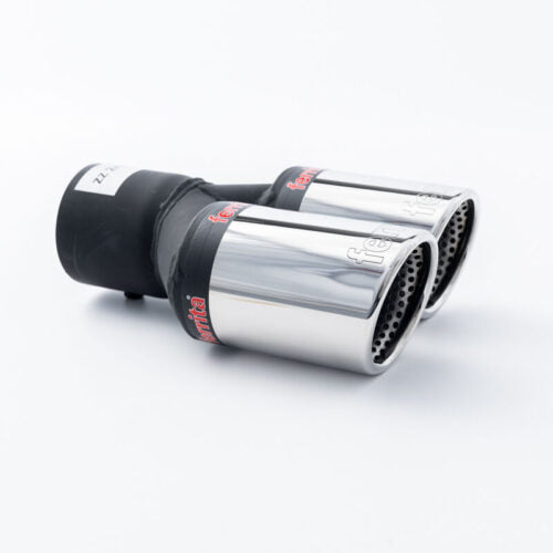 Ändrör Runda dubbla, 2 x 70mm höger ansl = id Ø 63,5mm