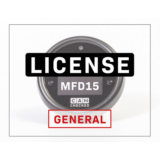 Licens - MFD15 Allmänt (LiveLogging, Etanol, MPP2, CANswitch)