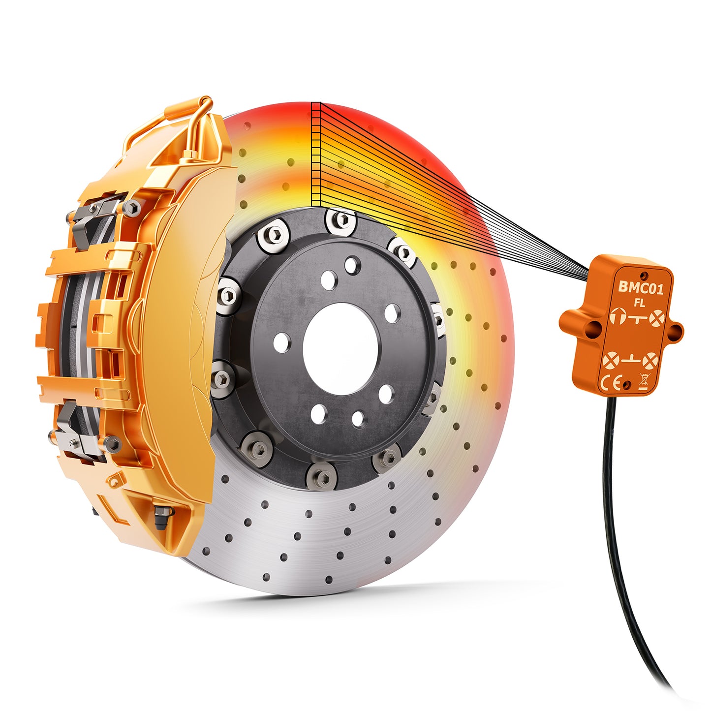 BMC01 - Broms / Enkel Temp Monitoring - Kabeldragen