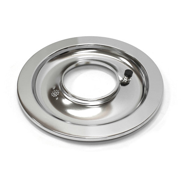 14" Chrome Flat Air Cleaner Base