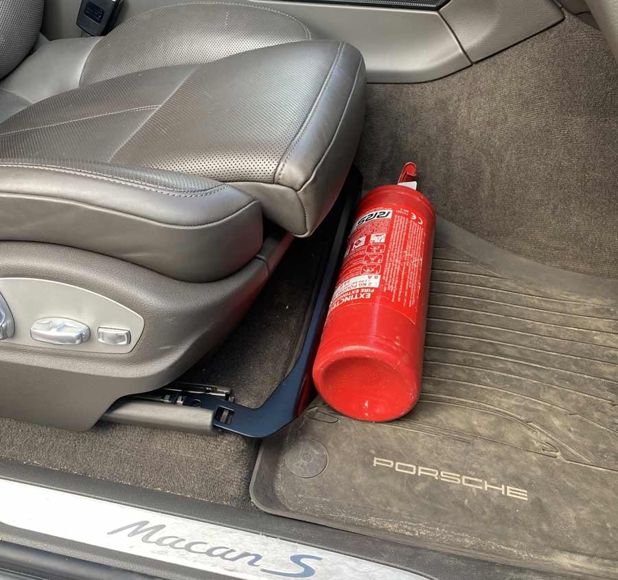 Porsche Macan Brandsläckarfäste