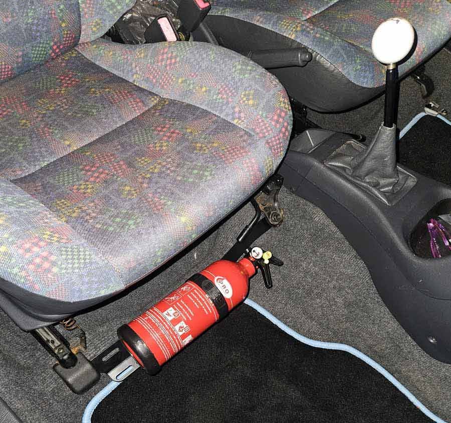 Toyota Starlet Brandsläckarfäste mk4 (P80)